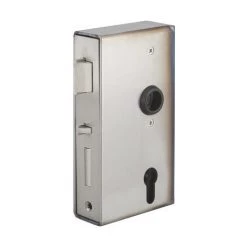 THIRARD - Boitier De Serrure Verticale à Souder Double Entrée à Fouillot Pour Portail, Droite, Axe 60mm, 94x173mm, Tube 40mm