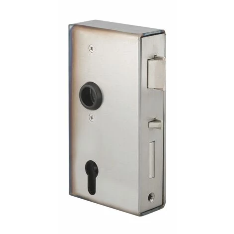 THIRARD - Boitier De Serrure Verticale à Souder Double Entrée à Fouillot Pour Portail, Gauche, Axe 60mm, 94x173mm, Tube 40mm