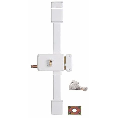Thirard - Serrure 3 Points Blanche CP TRANSIT 2 à Fouillot 88x140mm Droite 4 Clés HORGA A2P