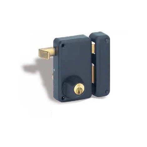 Serrure De Sûreté Verticale 75x130 Mm Noir à Tirage THIRARD - Cylindre Ø23x45 Mm - Gauche - 000145