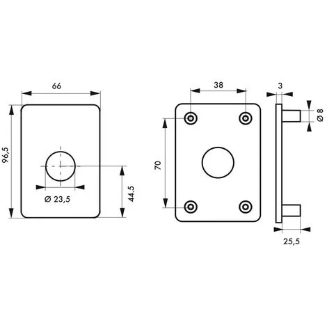 THIRARD - Plaque De Renfort Porte Isoplane Type Capital Et Transit 2 époxy Or – Image 2