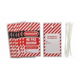 THIRARD - Lot De 10 étiquettes "danger - Ne Pas Ouvrir" Langue Fr/gb/es