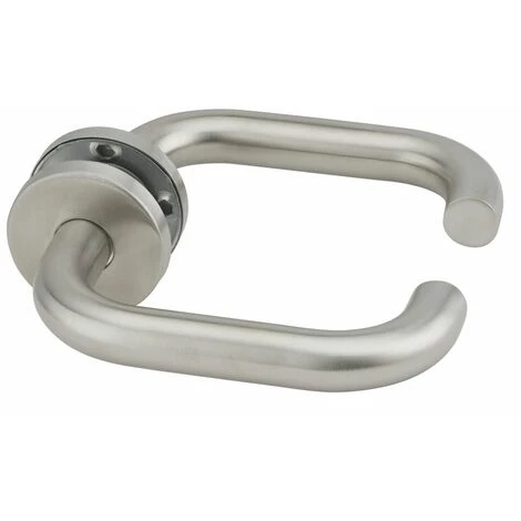 THIRARD - Paire De Béquilles Pour Porte, Carré 7mm, Aspect Inox, Vis De Fixation Invisible