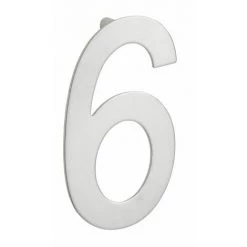 THIRARD - Chiffre 6 à Visser, Inox, H.100mm
