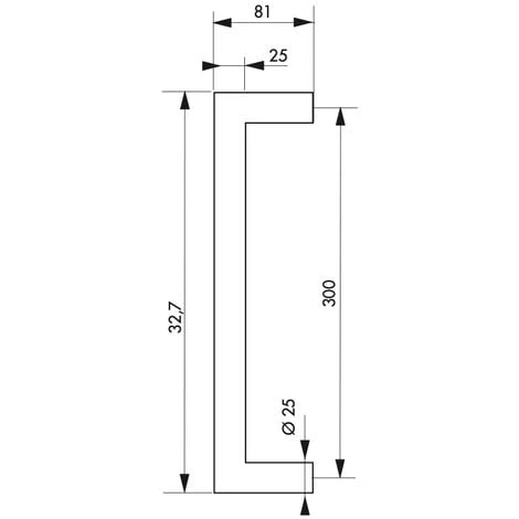 THIRARD - Paire De Poignée Pour Porte Battante, Inox, Entr'axe 300mm – Image 2