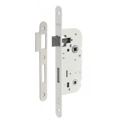 THIRARD - Serrure Encastrable à Condamnation Pour Salle De Bain Et Toilette, Axe 40mm, Bouts Ronds, Blanc