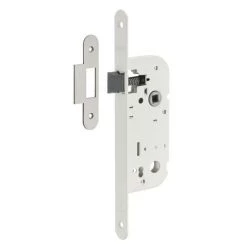 THIRARD - Serrure Encastrable Pour Porte Intérieure, Axe 40mm, Bouts Ronds, Blanc