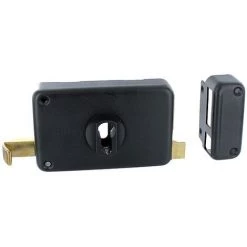 THIRARD Serrure En Applique Horizontale à Tirage - Pêne Dormant Et Demi-tour - A Cylindre Européen - Optimum Main Droite