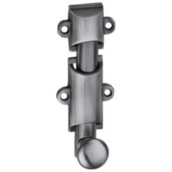 THIRARD Verrou En Applique Corps Alliage Profil Demi-rond Fintion Nickel Satiné Longueur 100 Mm