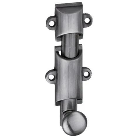 THIRARD Verrou En Applique Corps Alliage Profil Demi-rond Fintion Nickel Satiné Longueur 100 Mm