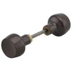 THIRARD Bouton Double 1 Portée Pour Serrure Horizontale à Fouillot Type Horga Carré De 6 X 100 Mm Coloris Marron