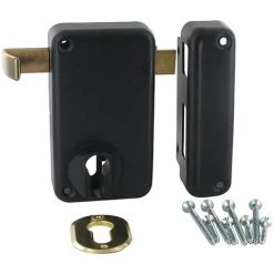 THIRARD Serrure En Applique Verticale à Tirage - Pêne Dormant Et Demi-tour - A Cylindre Européen - Optimum Main Droite