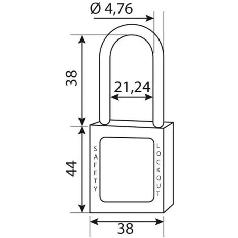 THIRARD Cadenas De Consignation 40 Anse Nylon 38 Mm – Image 3