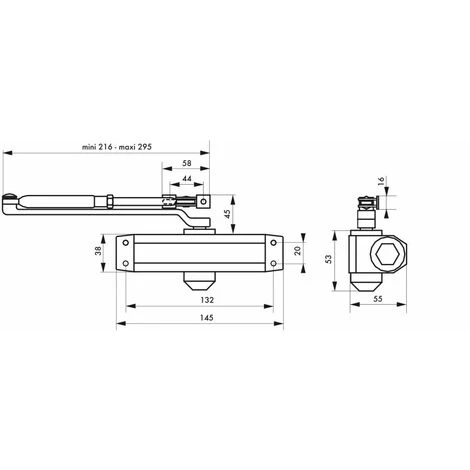 THIRARD - Ferme Porte Hydraulique, Réversible, Argent, Pour Porte30KgSerrurerie De Picardie – Image 2
