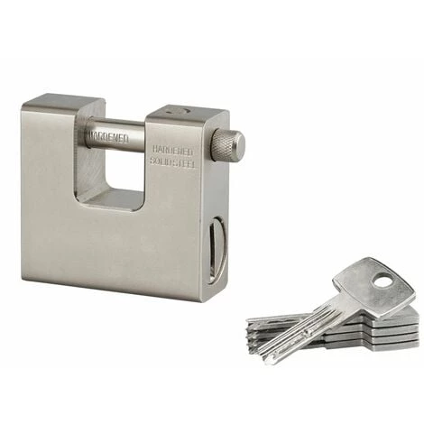 THIRARD - Cadenas à Clé Blindé, Chantier, 74mm, Anse Acier Cémenté, 5 Clés RéversiblesSerrurerie De Picardie