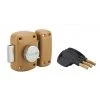 THIRARD - Verrou à Bouton Emeraude Pour Porte D'entrée, Cylindre à Pompes Ø23mm, 60x90mm, 4 Clés