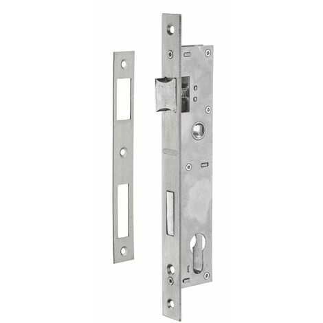 THIRARD - Boitier De Serrure Encastrable à Cylindre Pour Menuiserie Métallique, Axe 21mm, Bouts Carrés, Inox