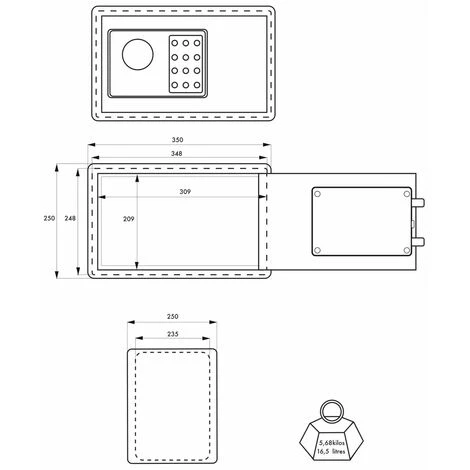 THIRARD - Coffre-fort VINCENNES 2 - 2 Pênes – Image 3
