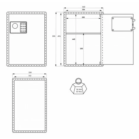THIRARD - Coffre-fort VINCENNES 3 - 2 Pênes – Image 4