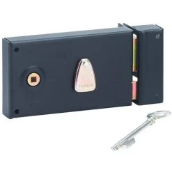 Serrure Horizontale Pêne Dormant 1/2 T Thirard - Noir - Droite - L X H - 82 X 140 Mm