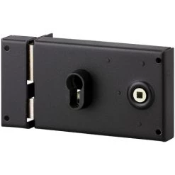 Serrure Horizontale Pour Cylindre à Fouillot Thirard - Noir - Gauche - Section 6 Mm