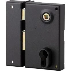 Serrure Verticale Pour Cylindre à Fouillot Thirard - Noir - Gauche - Section 7 Mm