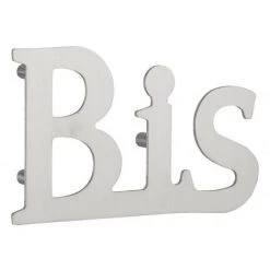 THIRARD - Lettre BIS Inox H.76mm Adhésif