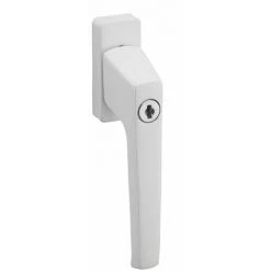 THIRARD - Béquille à Clé Pour Fenêtre, Avec Vis De Pose, Blanc, 1 Clé