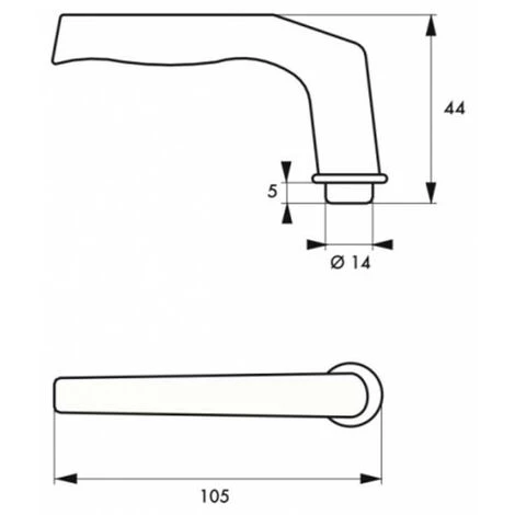 THIRARD BEQUILLE ALUMINIUM CARRE 7MM 200470 – Image 2