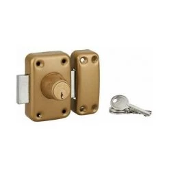 Verrou APACHE, Double Cylindre, 45 Mm, Epoxy Or, 3 Clés THIRARD