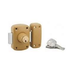 Verrou Design Bouton Cylindre 45 Mm, Epoxy Bronze, 3 Clés THIRARD