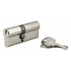 Cylindre PROFILE STD, Laiton Nickelé, 35x45 Mm, 3 Clés THIRARD