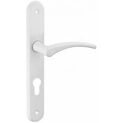 Poignée De Porte Hebe, Laqué Blanc, E195, à Trou Cylindrique THIRARD