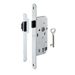 THIRARD - Serrure Encastrable Magnétique à Clé Pour Porte De Chambre, Axe 40mm, Bouts Ronds