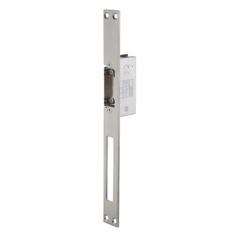 THIRARD - Gâche électrique Encastrable à Impression Pour Porte Bois Et Métal, Réversible, 12/24V, Inox