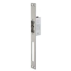 THIRARD - Gâche électrique Encastrable à Impression 2 Temps Pour Porte Bois Et Métal, Réversible, 12/24V, Inox