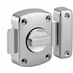 THIRARD - Verrou à Bouton Alouette Pour Porte Intérieure, 50mm, Acier, époxy Argent