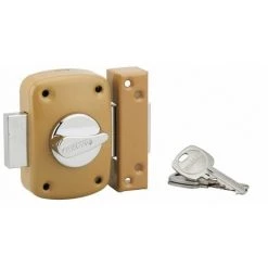 THIRARD - Verrou Corvette Pour Huisserie Métallique, Cylindre 45mm, Acier, 3 Clés