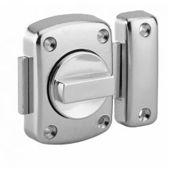 THIRARD - Verrou à Bouton Alouette Pour Porte Intérieure, 40mm, Acier, Chromé Brillant