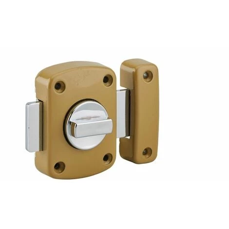 THIRARD - Verrou à Bouton Alouette Pour Porte Intérieure, 50mm, Acier, époxy Bronze