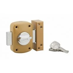 THIRARD - Verrou Corvette Pour Porte à Recouvrement, Cylindre 45mm, Acier, 3 Clés