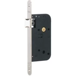 THIRARD - Serrure Encastrable Pour Porte Intérieure, Axe 50mm, Bouts Ronds, Nickelé