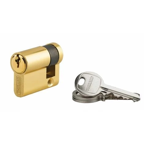 THIRARD - Demi-cylindre De Serrure Ecopro, 30x10mm, Anti-arrachement, 3 Clés, Laiton