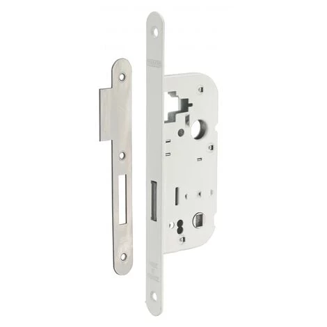 THIRARD - Serrure Encastrable à Clé Pour Porte Intérieure, Pêne Dormant Seul, Fouillot 6x9mm, Bouts Carrés, Blanc, 1 Clé – Image 2