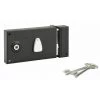 THIRARD - Serrure Horizontale En Applique à Clé à Fouillot Pour Portail, Droite, Axe 58mm, 82x140mm, Zingué, 2 Clés