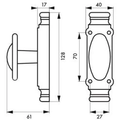 THIRARD - Boîtier De Crémone En Fonte Et Accessoires