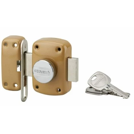 THIRARD - Verrou Corvette, Système D'entrebaillage, Gauche, Cylindre 45mm, Acier, 3 Clés