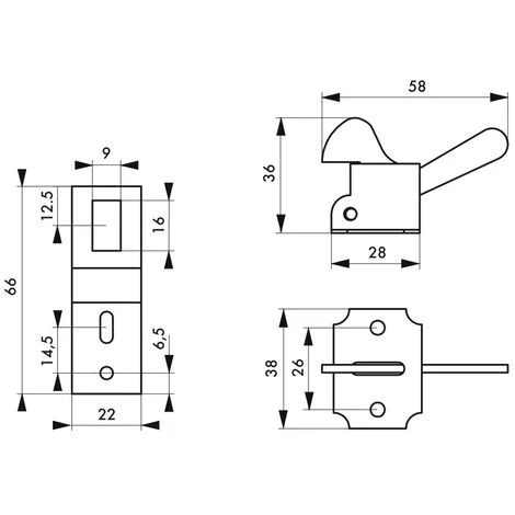 THIRARD - Loqueteau Pour Porte De Placard Et Armoire, Zingué – Image 3