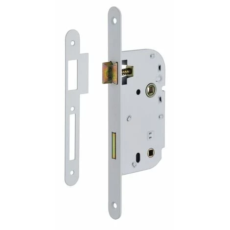 THIRARD - Serrure Encastrable à Condamnation Pour Porte De Salle De Bain Et Toilettes, Axe 50mm, Bouts Ronds,