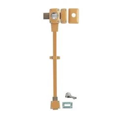 THIRARD - Verrou à Bouton Mirage 6 Pour Porte D'entrée, Cylindre 45mm, Tringle 2 Pts En Acier, Bas, Droit, 3 Clés, Bronze